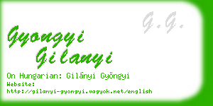 gyongyi gilanyi business card